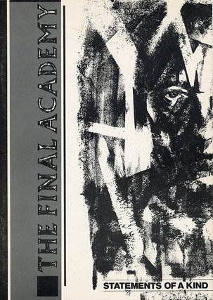 A collection of items produced for The Final Academy series of performances and events celebrating the life and work of William Burroughs, staged at various venues in the UK during September-October 1982, including the original Neville Brody-designed poster for the dates at the Ritzy Cinema in Brixton.
