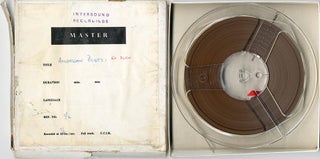 Item #40827 An open reel tape of Max Finstein reading a short prose piece and more than 30 poems....