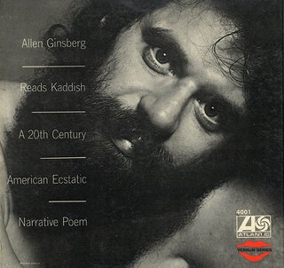Item #40830 Allen Ginsberg Reads Kaddish, A Twentieth Century Ecstatic Narrative Poem. Allen...