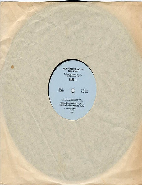 Item #40832 Allen Ginsberg and the Daily Planet. Allen GINSBERG.