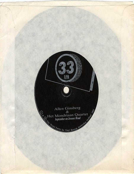 Item #40847 September on Jessore Road. Allen GINSBERG, HET MONDRIAAN QUARTET.