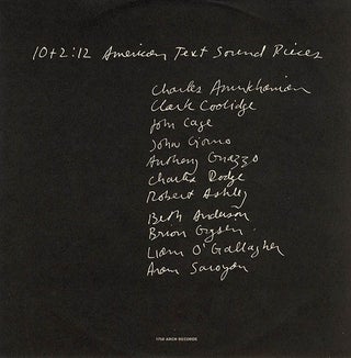 10 + 2: 12 AMERICAN TEXT SOUND PIECES.