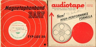 Item #40918 Two open reel tapes, including recordings of William Burroughs reading “The Last...