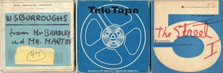 Item #40919 Three open reel tapes, including recordings of William Burroughs reading “Burroughs...