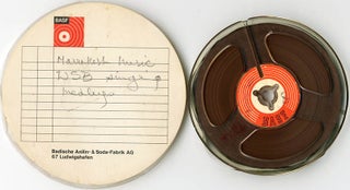 Item #40920 An open reel tape of William Burroughs singing titles and lyrics from the Great...