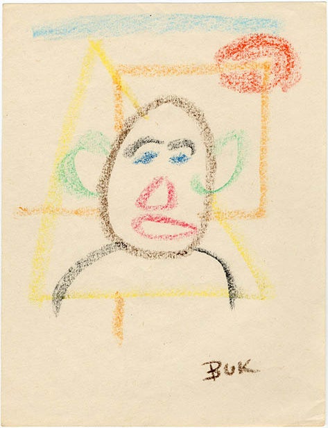 Untitled (Man. Charles BUKOWSKI.