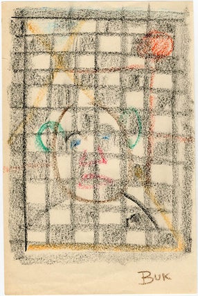 Item #40957 Untitled (Man Behind Bars). Charles BUKOWSKI