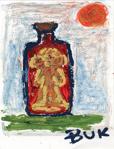 Untitled (Drunkard By Day. Charles BUKOWSKI.