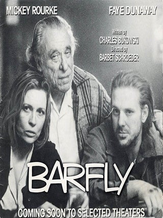 Item #40975 Barfly. Film Publicity Folder. Charles BUKOWSKI