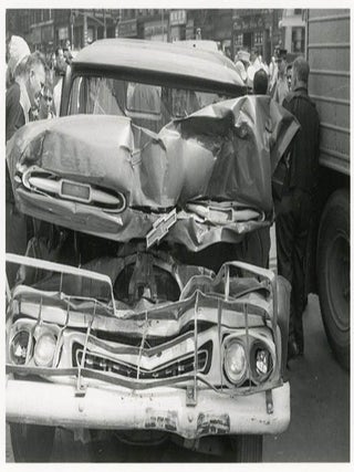 Twenty-two 35mm b/w negatives on six strips featuring photographs by William Burroughs taken nearby his apartment at 210 Centre Street, New York, c. summer 1965.