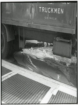 Twenty-two 35mm b/w negatives on six strips featuring photographs by William Burroughs taken nearby his apartment at 210 Centre Street, New York, c. summer 1965.