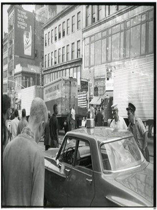 Twenty-two 35mm b/w negatives on six strips featuring photographs by William Burroughs taken nearby his apartment at 210 Centre Street, New York, c. summer 1965.