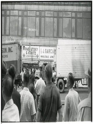 Twenty-two 35mm b/w negatives on six strips featuring photographs by William Burroughs taken nearby his apartment at 210 Centre Street, New York, c. summer 1965.