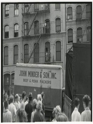 Twenty-two 35mm b/w negatives on six strips featuring photographs by William Burroughs taken nearby his apartment at 210 Centre Street, New York, c. summer 1965.