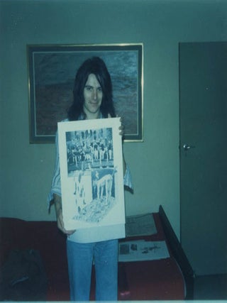 A group of five colour photographs by William Burroughs taken in flat 22, 8 Duke Street, St. James&rsquo;s, two of them featuring portraits of John Brady and three of them an unidentified friend (1973).