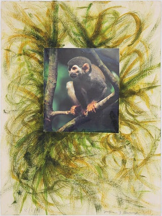 Item #40983 Untitled. Mixed media painting. William S. BURROUGHS