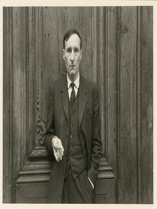 Item #41004 A collection of 13 b/w photographs of William Burroughs on the Left Bank in Paris,...