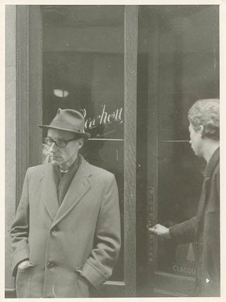 A collection of 13 b/w photographs of William Burroughs on the Left Bank in Paris, taken by Brion Gysin as publicity for “The Naked Lunch on four separate occasions c. September/October 1959”.
