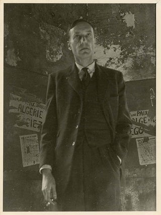 A collection of 13 b/w photographs of William Burroughs on the Left Bank in Paris, taken by Brion Gysin as publicity for “The Naked Lunch on four separate occasions c. September/October 1959”.