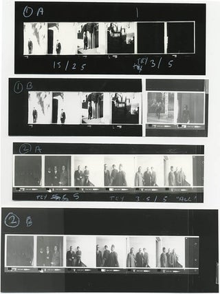 Item #41007 Twelve b/w negatives on two strips, together with recently made contact print sheets,...
