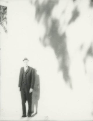 Twelve b/w negatives on two strips, together with recently made contact print sheets, featuring snapshots of William Burroughs in Tangier, c. 1963/64, some of them also including Brion Gysin and Targuisti.