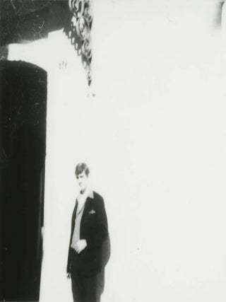 Twelve b/w negatives on two strips, together with recently made contact print sheets, featuring snapshots of William Burroughs in Tangier, c. 1963/64, some of them also including Brion Gysin and Targuisti.