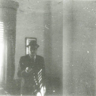 Twelve b/w negatives on two strips, together with recently made contact print sheets, featuring snapshots of William Burroughs in Tangier, c. 1963/64, some of them also including Brion Gysin and Targuisti.