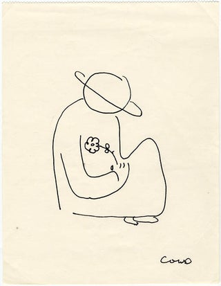 A group of four signed ink drawings from the artist’s “Saturn Family” series.