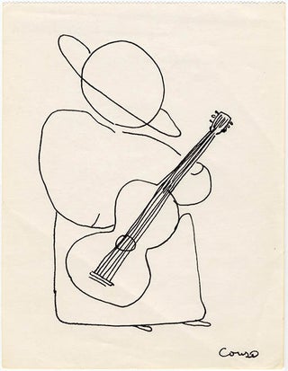 A group of four signed ink drawings from the artist’s “Saturn Family” series.