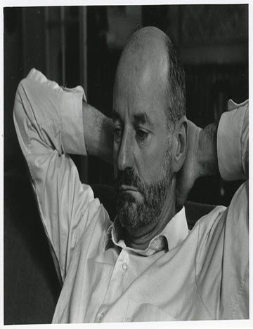 A group of three b/w photographs of Lawrence Ferlinghetti reclining on a couch, Paris, June 1965. Lawrence FERLINGHETTI, Harold CHAPMAN.