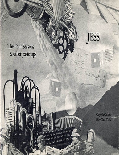 The Four Seasons & other paste-ups, with various texts assembled by the artist. JESS.