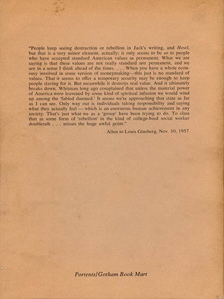 SCENES ALONG THE ROAD: PHOTOGRAPHS OF THE DESOLATION ANGELS 1944-1960.
