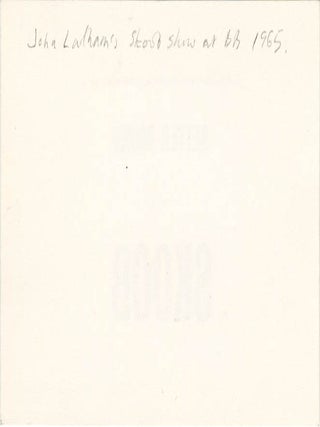 Better Books now a Skoob. Original sTigma invitation card, March 1965.