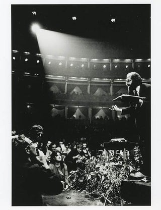 Item #41222 A b/w photograph by John ‘Hoppy’ Hopkins of Allen Ginsberg, taken during his...