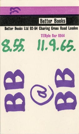 Item #41230 An original numbered ticket for an after-party event held at Better Books on...