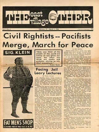 THE EAST VILLAGE OTHER #1-8 (NY: October 1965-March 1966).