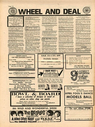 THE EAST VILLAGE OTHER #1-8 (NY: October 1965-March 1966).