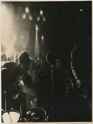 Two b/w photographs by Graham Keen from the first of Steve Stollman&rsquo;s Spontaneous Underground events at the Marquee Club, January 30, 1966.