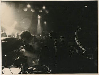 Two b/w photographs by Graham Keen from the first of Steve Stollman’s Spontaneous Underground events at the Marquee Club, January 30, 1966.