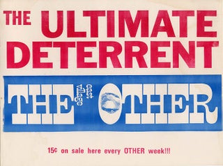 Item #41243 A window sign designed for display in newsagents and bookshops, c. February 1966. THE...