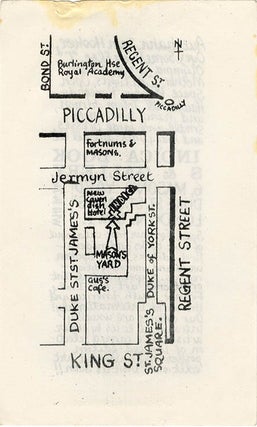 Item #41247 An original flyer for Indica Books and Gallery, designed by Miles (c. Spring 1966)....