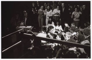 Item #41252 A b/w photograph of James Brown in the Ready Steady Go! TV studio, Wembley, March 11,...