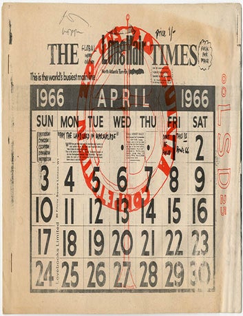 Item #41255 THE LONG HAIR TIMES (London: Lovebooks Limited, April 1966).
