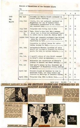 THE LONG HAIR TIMES. A collection comprising the original artwork for The Long Hair Times, the pre-publication flyer announcing it, an original typed notice from Indica Books, and a copy of the finished publication (March/April 1966).