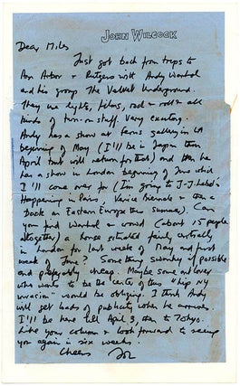 THE LONG HAIR TIMES. A collection comprising the original artwork for The Long Hair Times, the pre-publication flyer announcing it, an original typed notice from Indica Books, and a copy of the finished publication (March/April 1966).