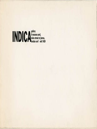 Le Parc, Morellet, Garcia Rossi, Sobrino, Stein, Yvaral. The first exhibition of the group in England at Indica, 4th June into July 1966.