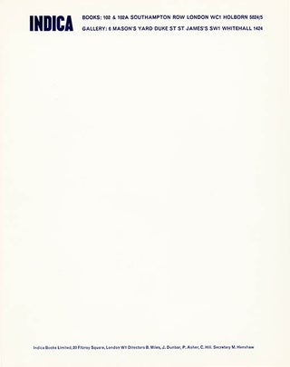 Item #41265 INDICA PRINTED LETTERHEAD (x2