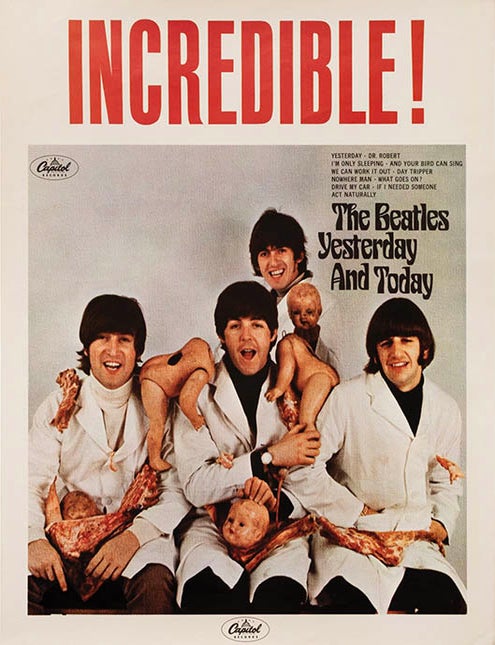 Item #41268 An original promotional poster for &ldquo;Yesterday and Today&rdquo;. LA: Capitol Records, c. June 1966. The BEATLES.