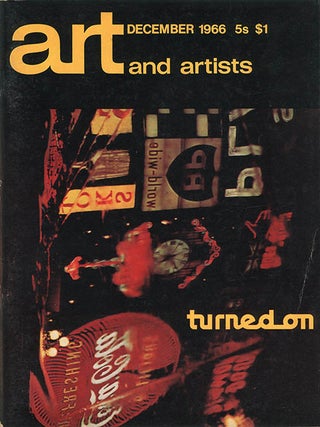 Three advertisements published in ART AND ARTISTS, Volume 1, #7-9 (London: October-December, 1966).