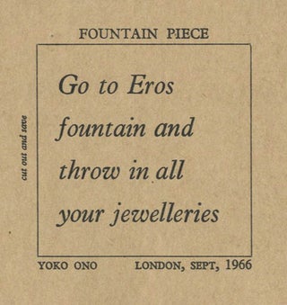 Three advertisements published in ART AND ARTISTS, Volume 1, #7-9 (London: October-December, 1966).